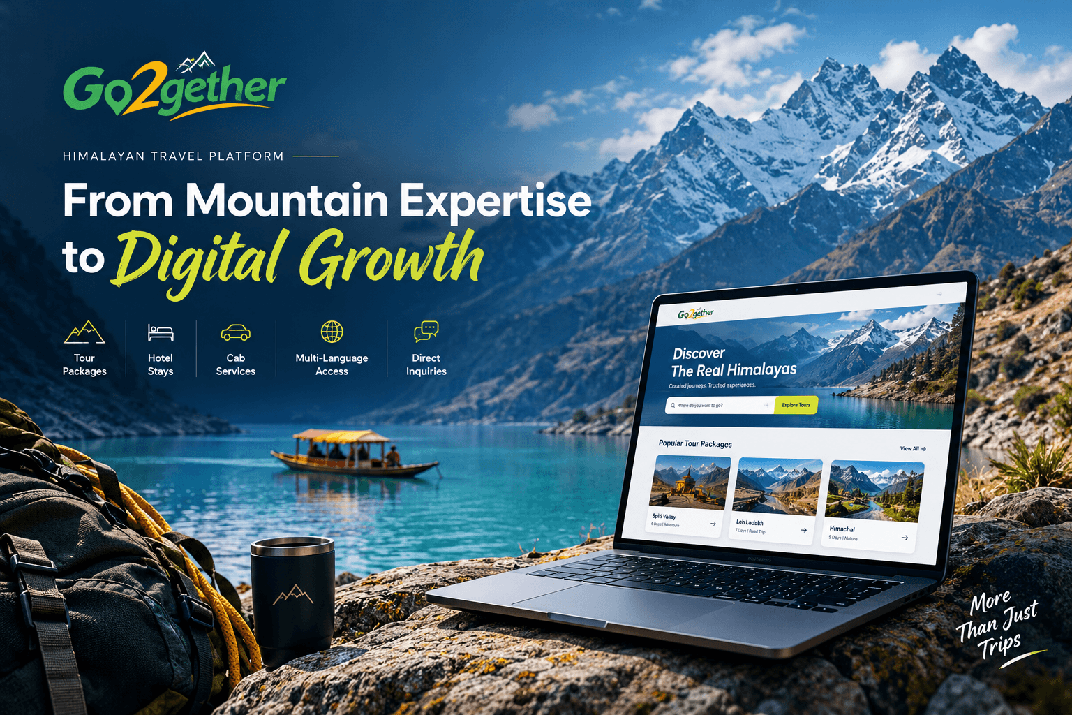 Go2Gether — Himachal Pradesh’s Most Trusted Himalayan Tour Company Transformed Into a High-Converting Travel Brand | Web Assets